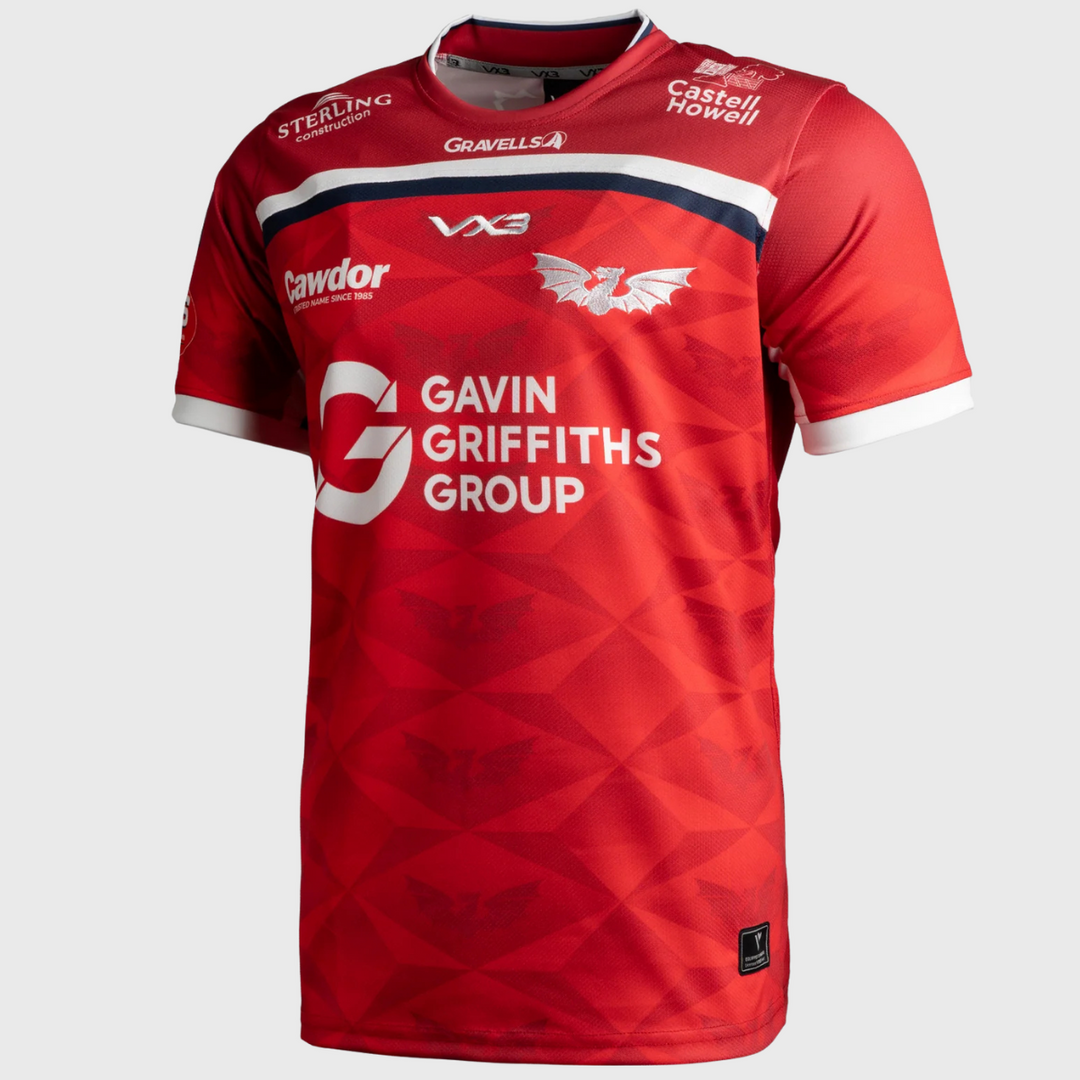 VX3 Scarlets Home Replica Rugby Shirt 2025/26 - Rugbystuff.com