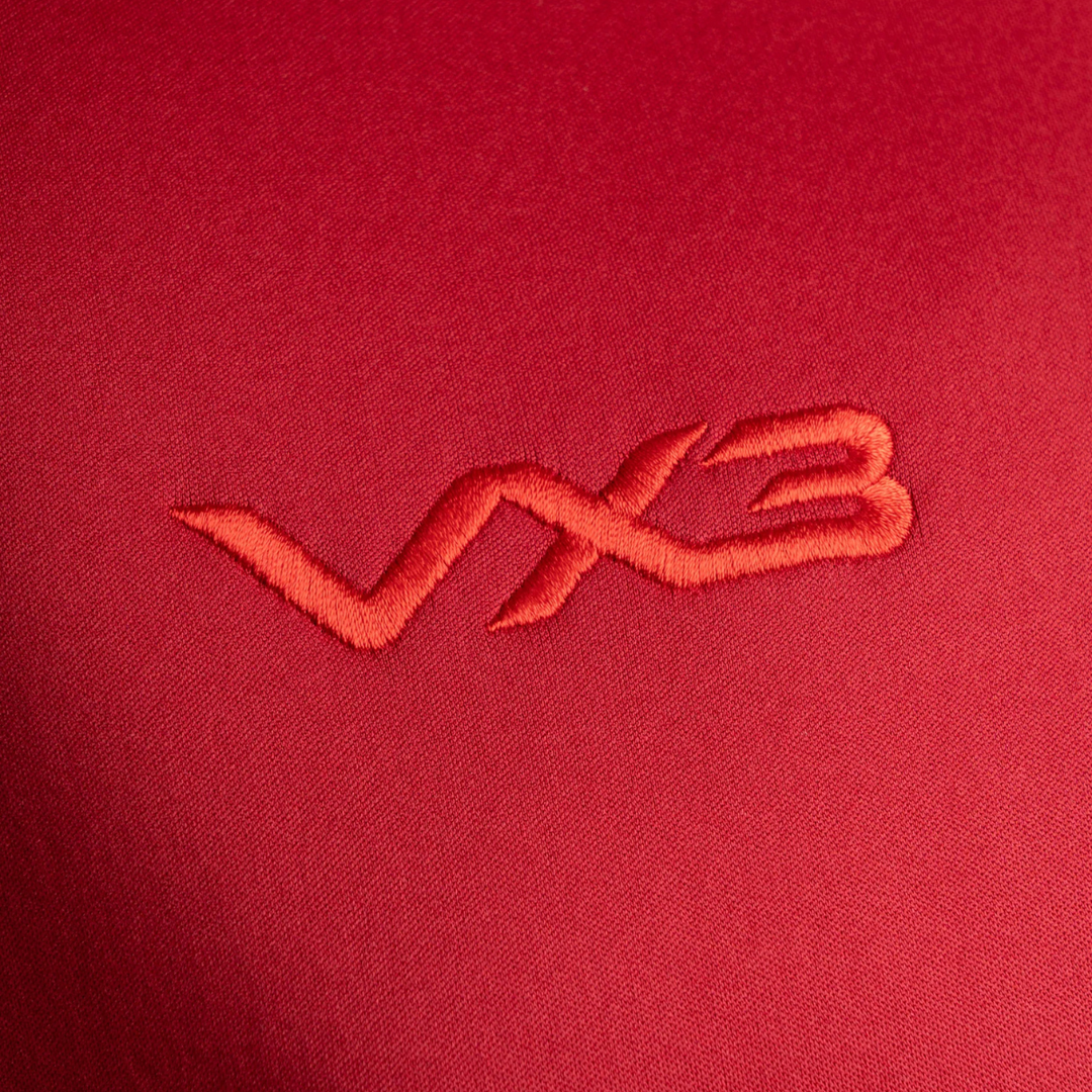 VX3 Scarlets Vertex Training Hoody Red/Navy 2025/26 - Rugbystuff.com