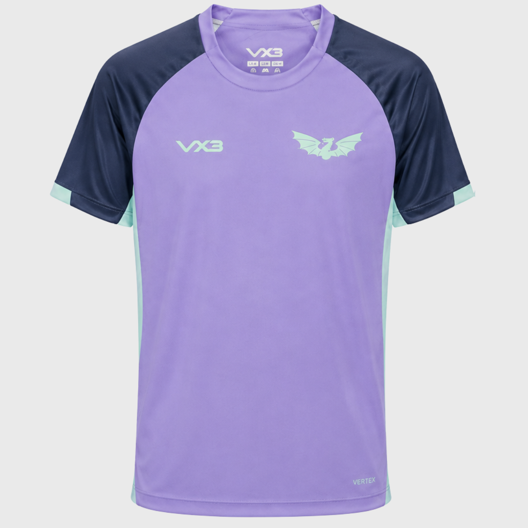 VX3 Scarlets Vertex Training Tee Dusted Peri/Navy/Bright Mint 2026/27