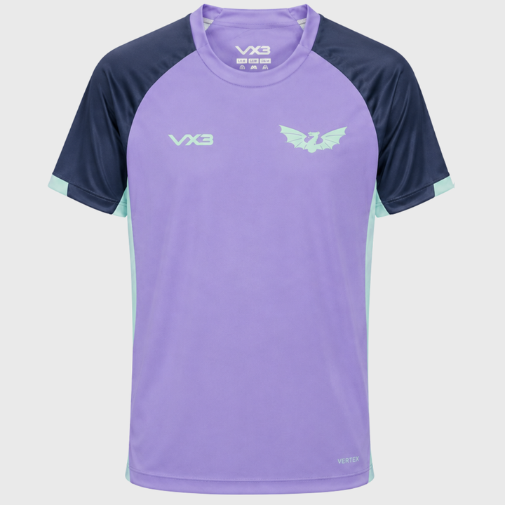 VX3 Scarlets Vertex Training Tee Dusted Peri/Navy/Bright Mint 2026/27