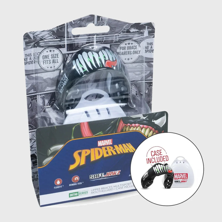Safejawz Marvel Venom Ortho Braces Mouthguard - Rugbystuff.com