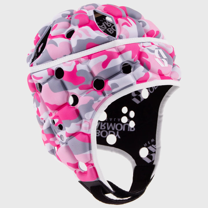 Body Armour Kid's Ventilator Rugby Headguard Pink Camo - Rugbystuff.com