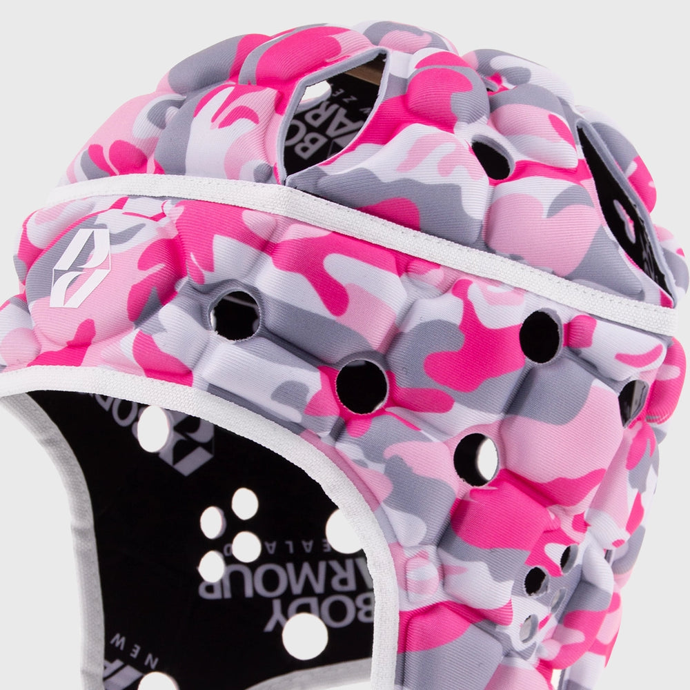 Body Armour Kid's Ventilator Rugby Headguard Pink Camo - Rugbystuff.com