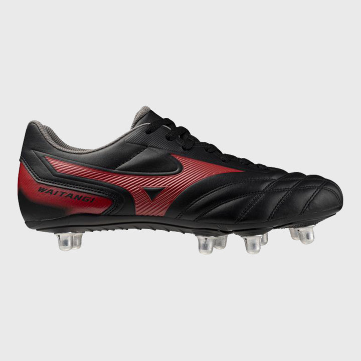 Mizuno Waitangi CL Rugby Boots Black/Red - Rugbystuff.com