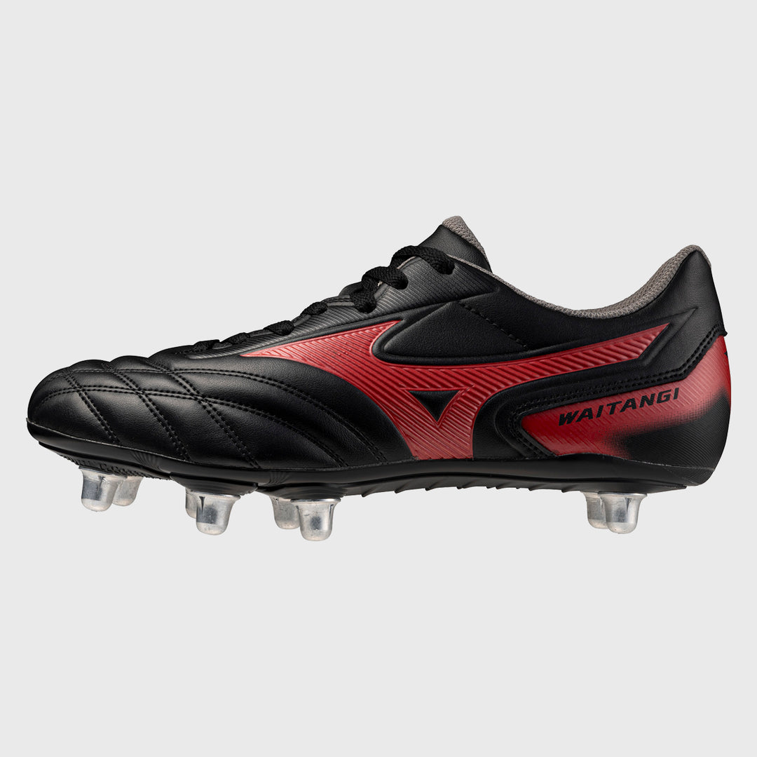 Mizuno Waitangi CL Rugby Boots Black/Red - Rugbystuff.com