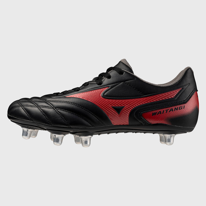 Mizuno Waitangi CL Rugby Boots Black/Red - Rugbystuff.com