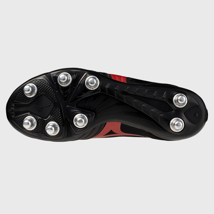 Mizuno Waitangi PS Rugby Boots Black/Red - Rugbystuff.com