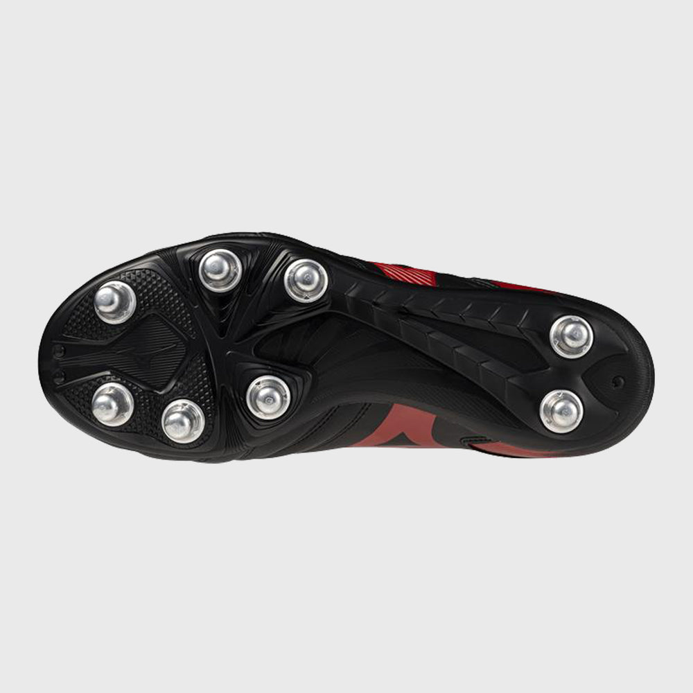 Mizuno Waitangi CL Rugby Boots Black/Red - Rugbystuff.com