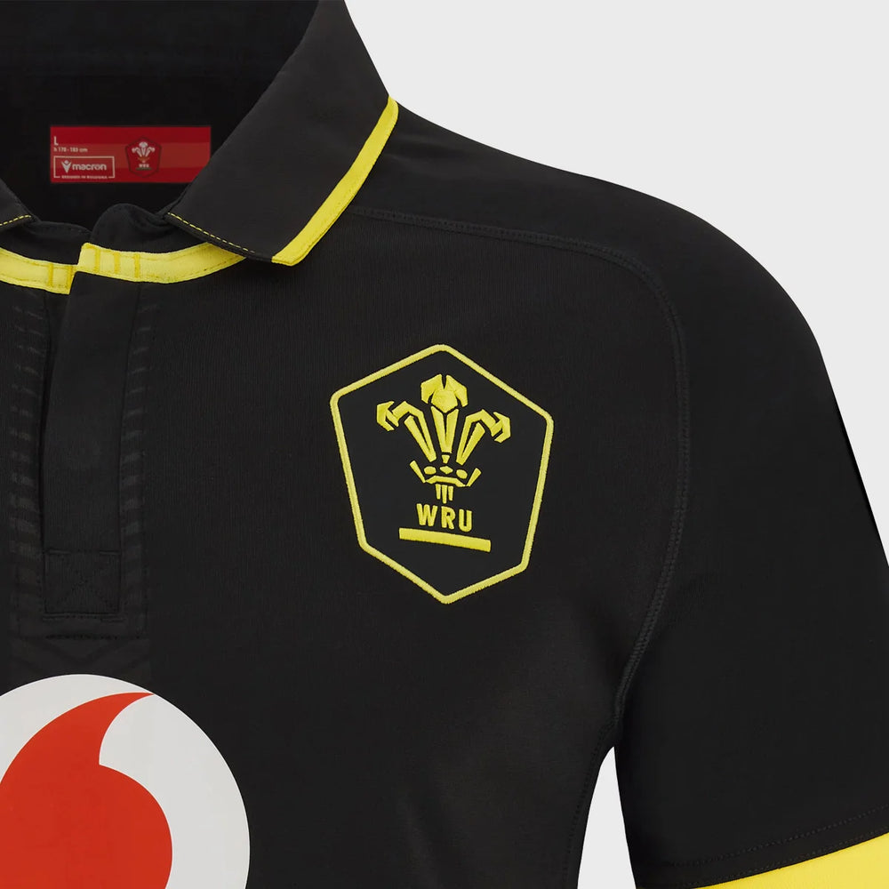 Macron Wales Kid's Away Replica Rugby Shirt 2023/24 - Rugbystuff.com