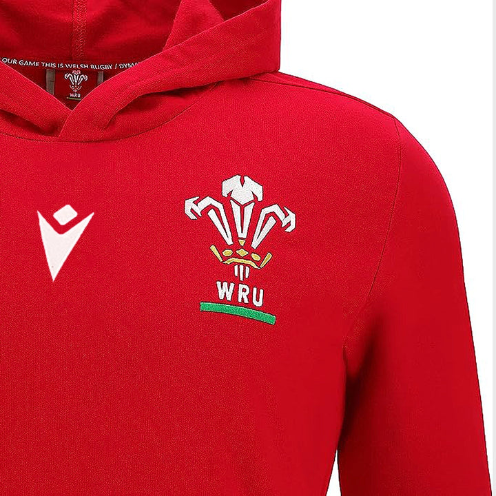 Macron Wales Rugby World Cup 2023 Hoody Red - Rugbystuff.com