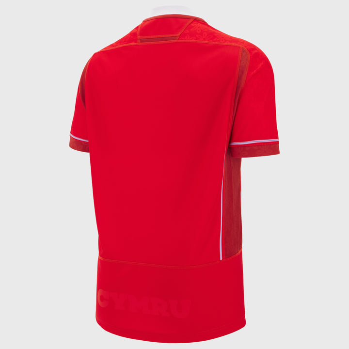 Macron Wales WRWC 2025 Kid's Home Replica Shirt - Rugbystuff.com