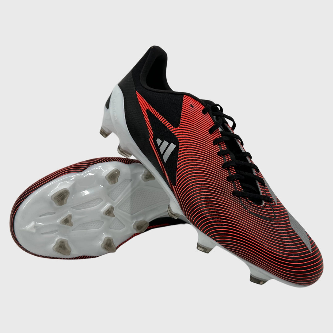 Adidas Adizero RS15 Pro FG Rugby Boots Black/Red - Rugbystuff.com