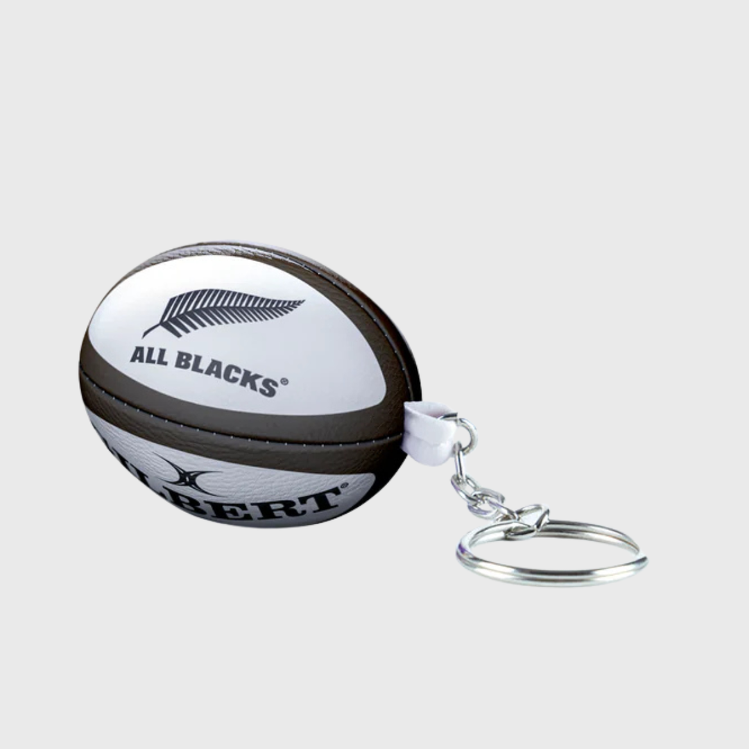 Gilbert New Zealand All Blacks Replica Rugby Ball Keyring - Rugbystuff.com