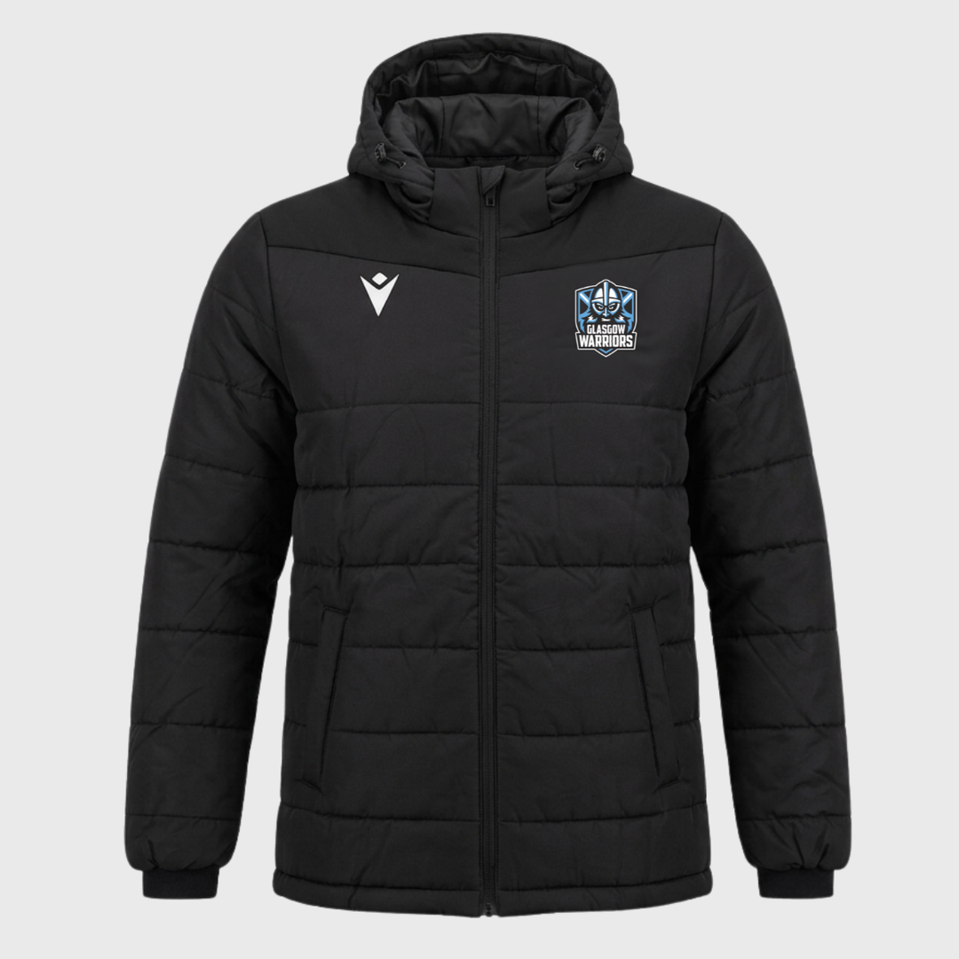 Macron Glasgow Warriors Rugby Puffa Jacket 2022/23 - Rugbystuff.com