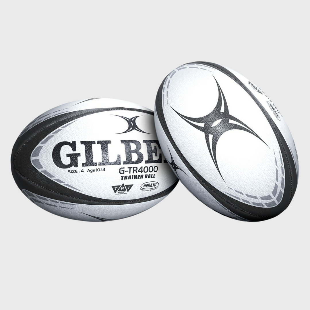 Gilbert G-TR4000 Training Rugby Ball Black Size 4 - Rugbystuff.com