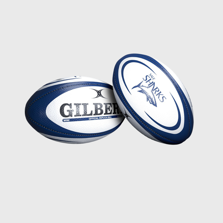 Gilbert Sale Sharks Replica Mini Rugby Ball - Rugbystuff.com