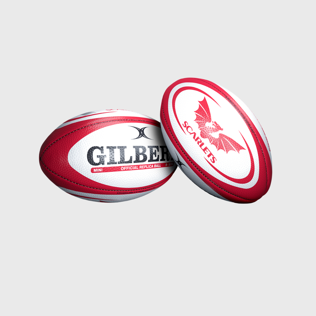 Gilbert Scarlets Replica Mini Rugby Ball - Rugbystuff.com