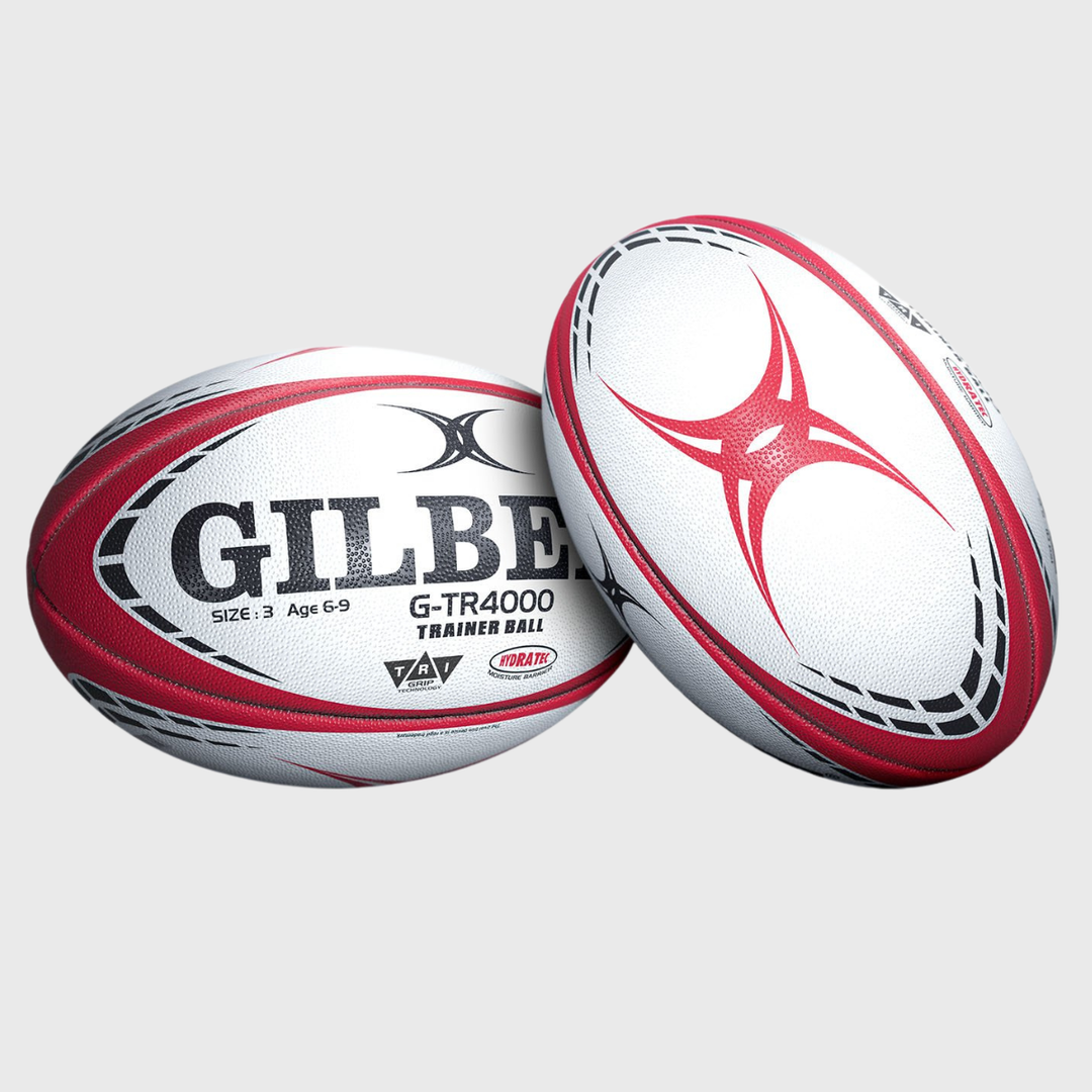 Gilbert G-TR4000 Training Rugby Ball Red Size 3 - Rugbystuff.com
