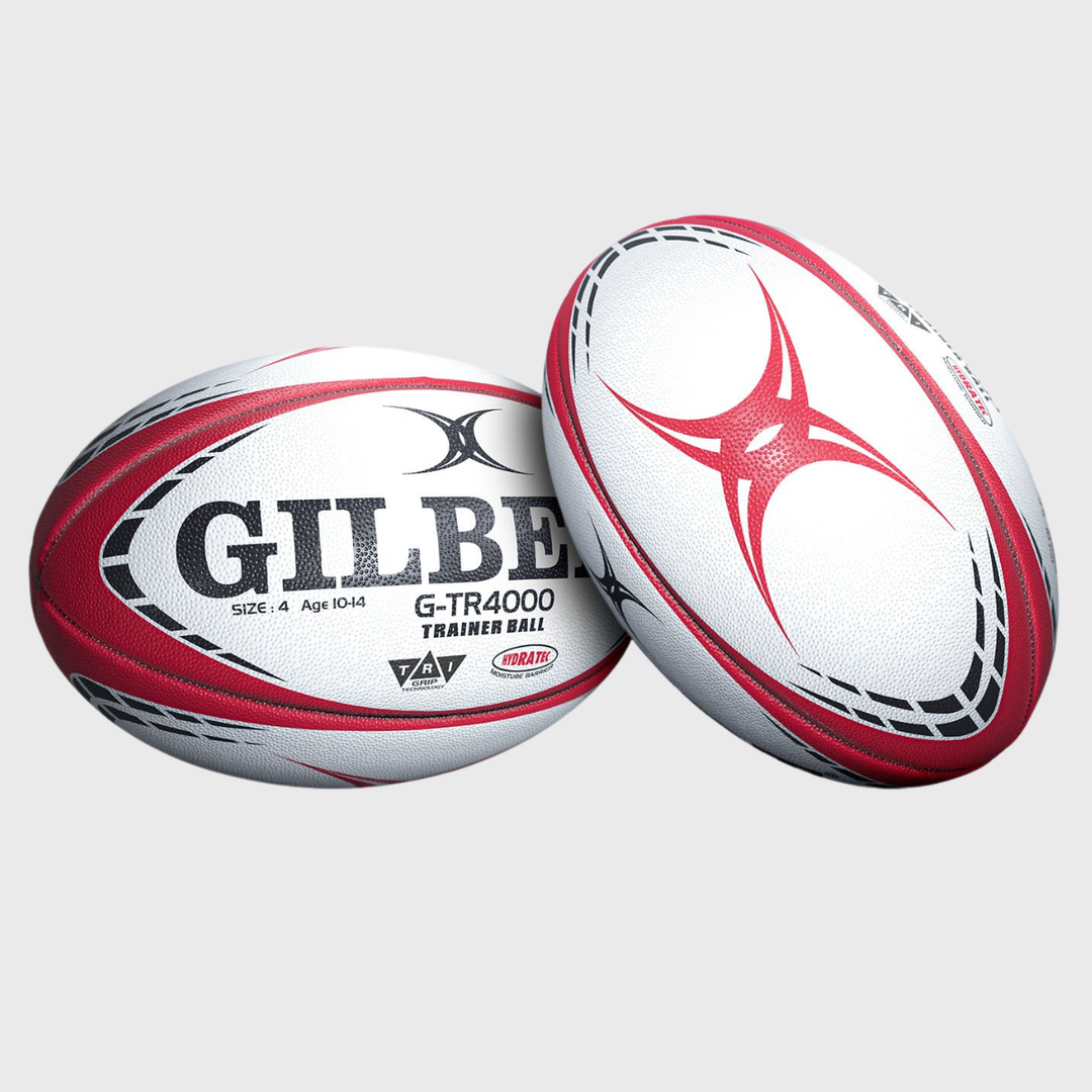 Gilbert G-TR4000 Training Rugby Ball Red Size 4 - Rugbystuff.com