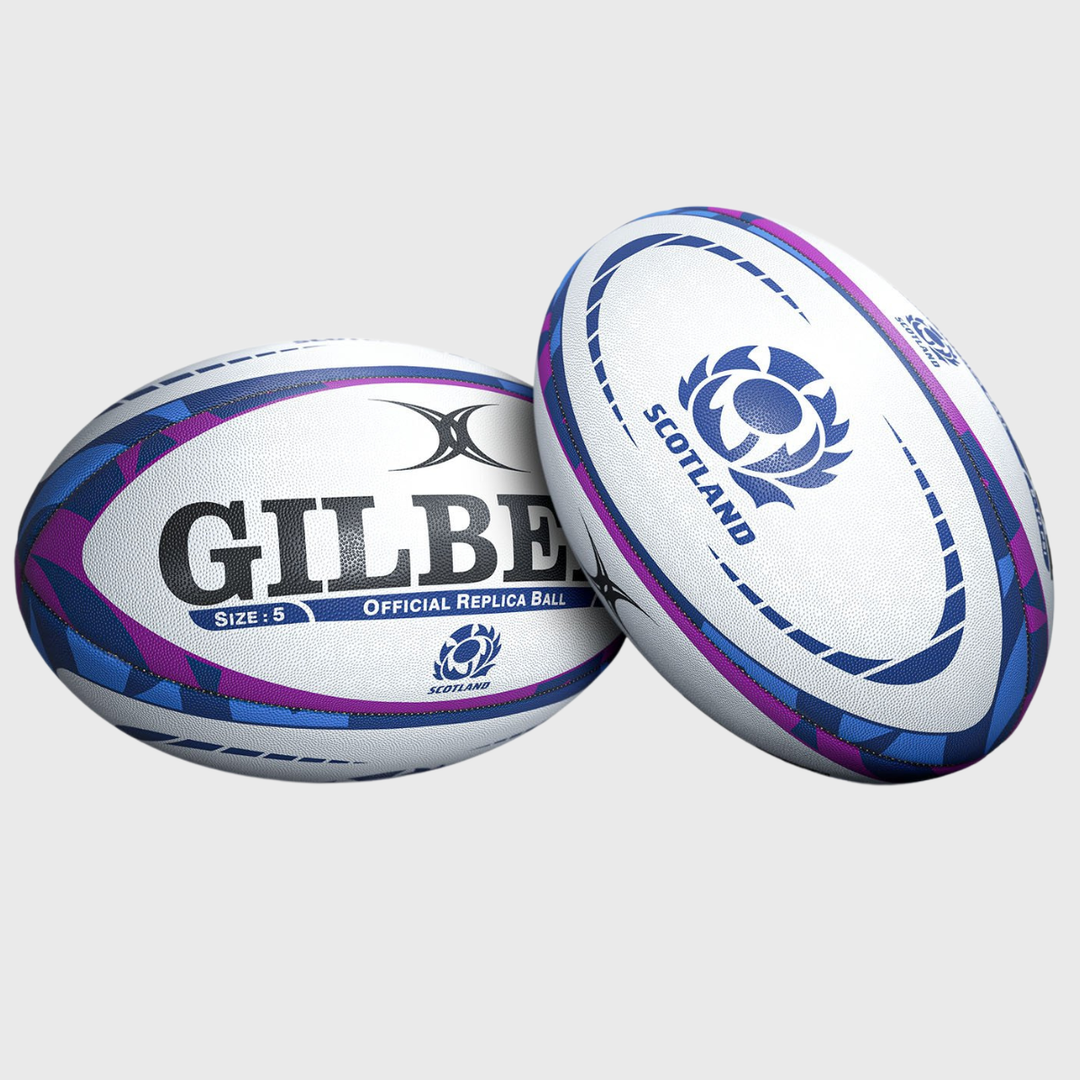 Gilbert Scotland Replica Rugby Ball Navy/Purple - Rugbystuff.com