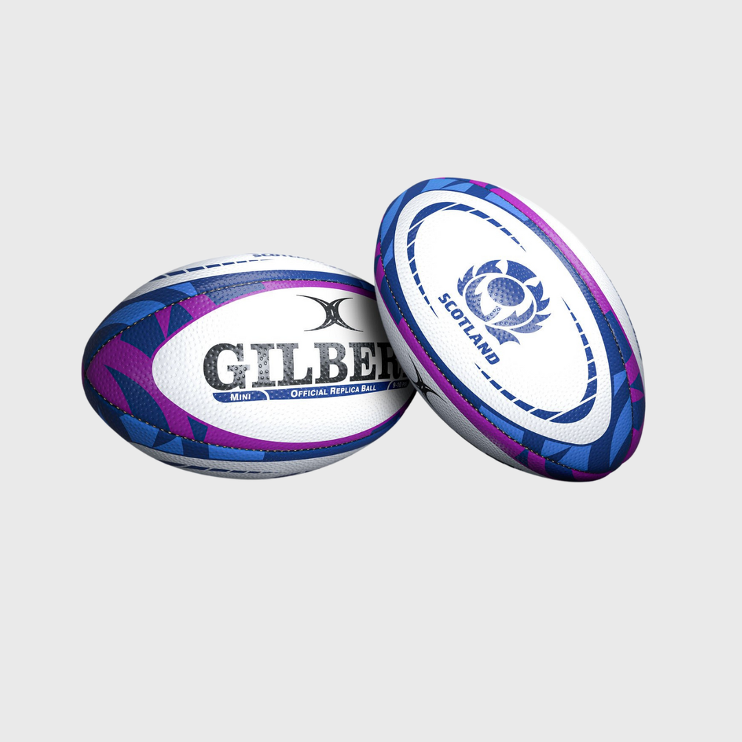 Gilbert Scotland Replica Mini Rugby Ball Navy/Purple - Rugbystuff.com