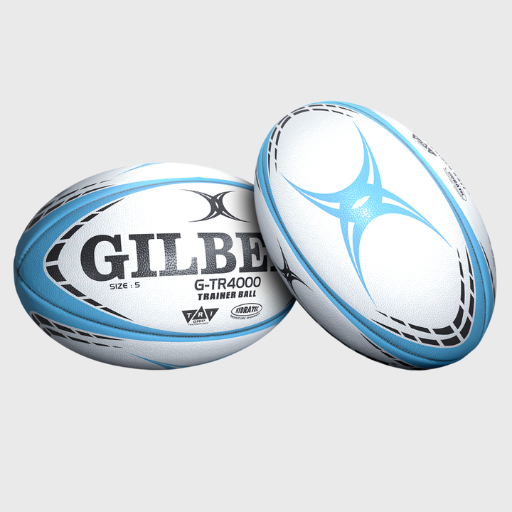Gilbert G-TR4000 Training Rugby Ball Sky Blue Size 5 - Rugbystuff.com