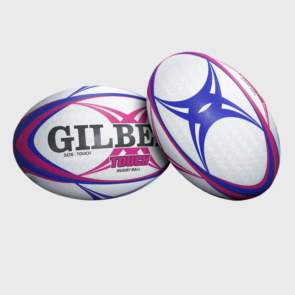 Pinkglbert Rugby Ball Gilbert Touch Training Rugby Ball Pink/Blue – Rugbystuff.com