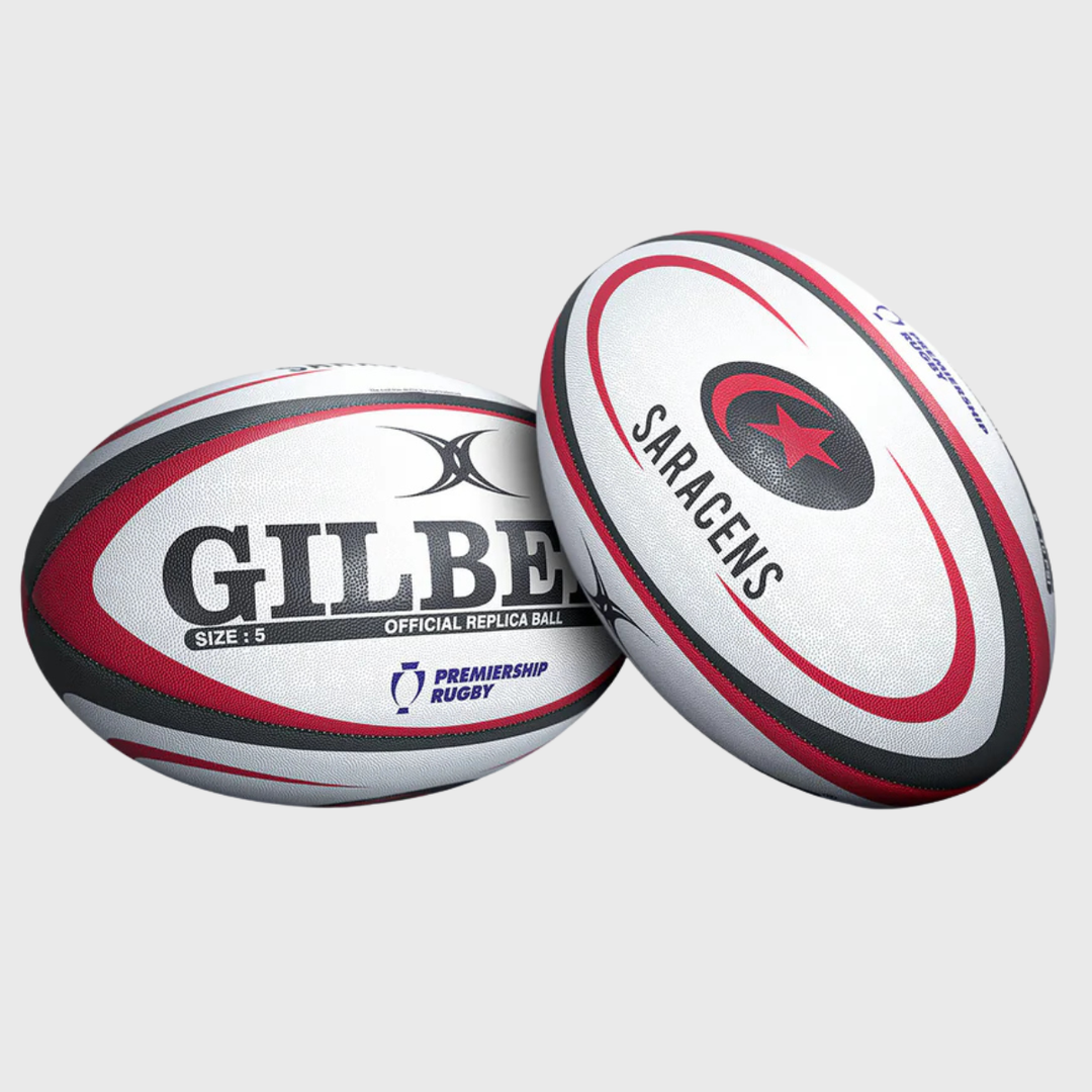 Gilbert Saracens Replica Rugby Ball - Rugbystuff.com
