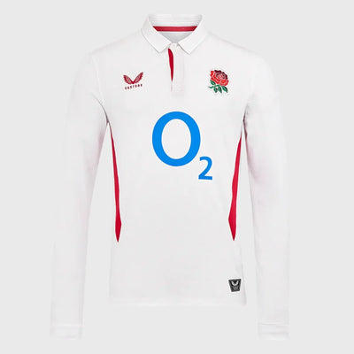 Castore England Men's Home Long Sleeve Rugby Shirt 2025/26