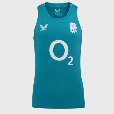 Castore England Rugby Men's Performance Singlet Storm Blue