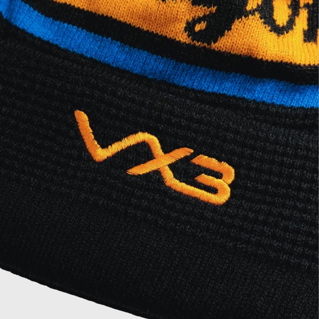 VX3 Dragons Bobble Beanie Hat Dusted Black/Gold 2026/27