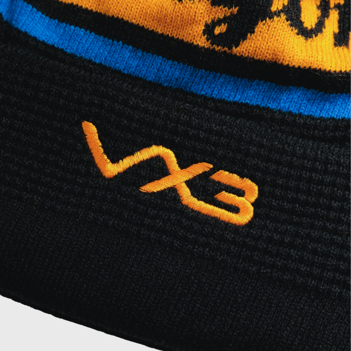 VX3 Dragons Bobble Beanie Hat Dusted Black/Gold 2026/27