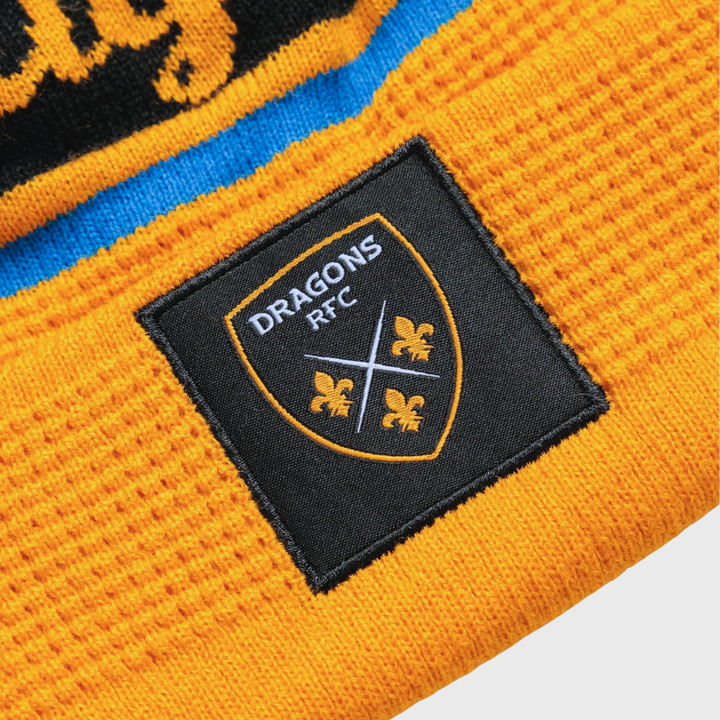 VX3 Dragons Bobble Beanie Hat Gold/Black 2026/27