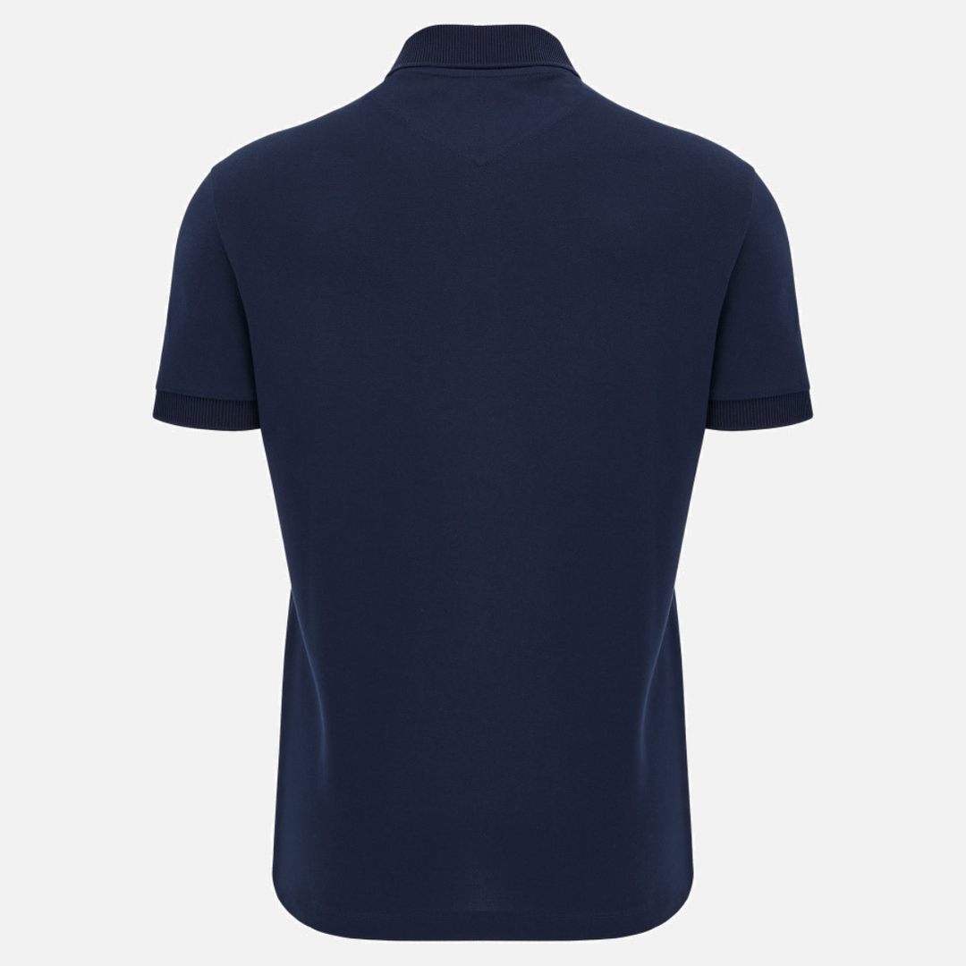 Macron Edinburgh Rugby Cotton Polo Shirt Navy
