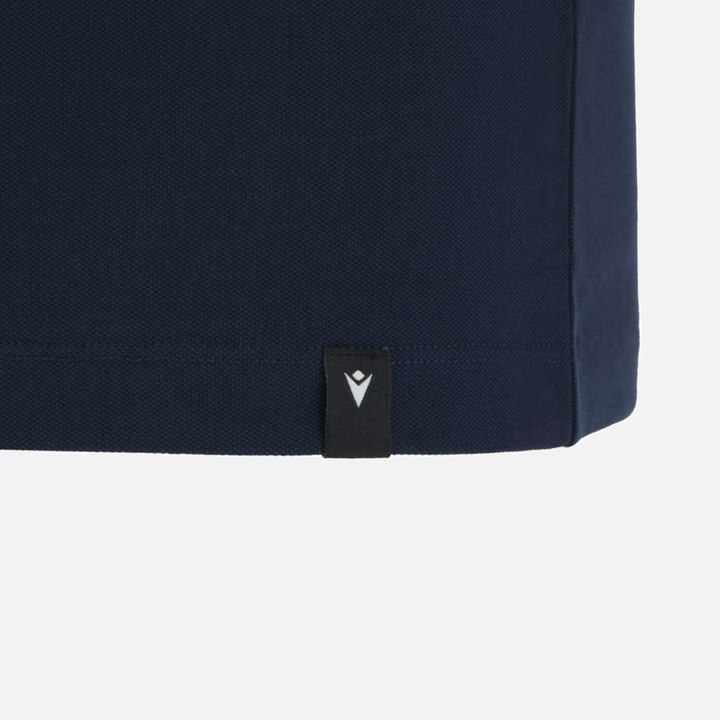 Macron Edinburgh Rugby Cotton Polo Shirt Navy