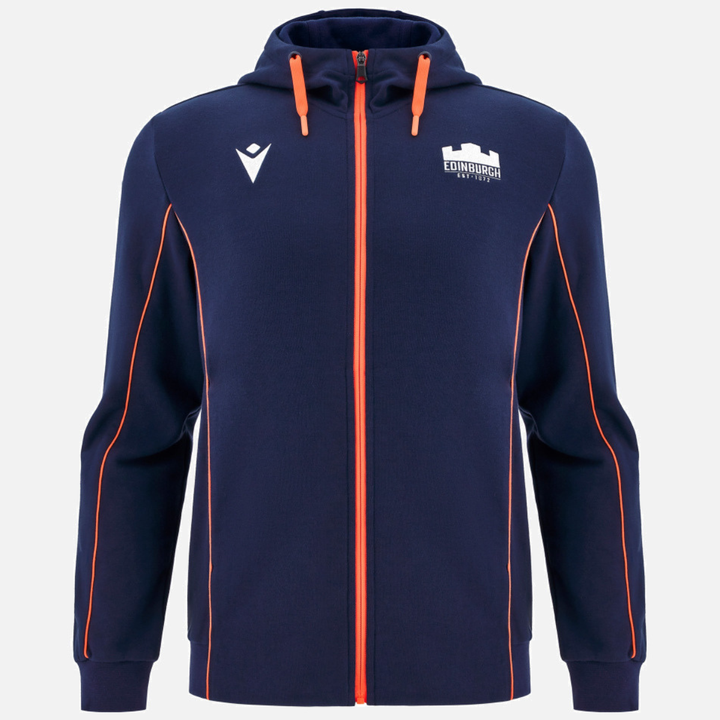 Macron Edinburgh Rugby Travel Full Zip Hoody 2025/26