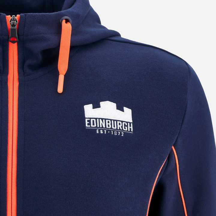 Macron Edinburgh Rugby Travel Full Zip Hoody 2025/26