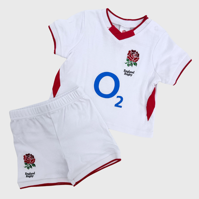 Brecrest England Rugby Home Baby Rugby Kit 2025/26