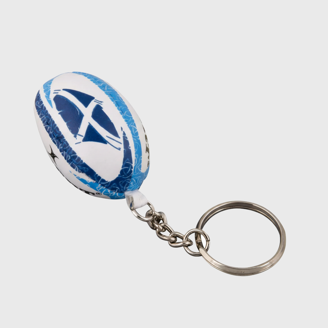 Gilbert Flower Of Scotland Rugby Ball Keyring - Rugbystuff.com