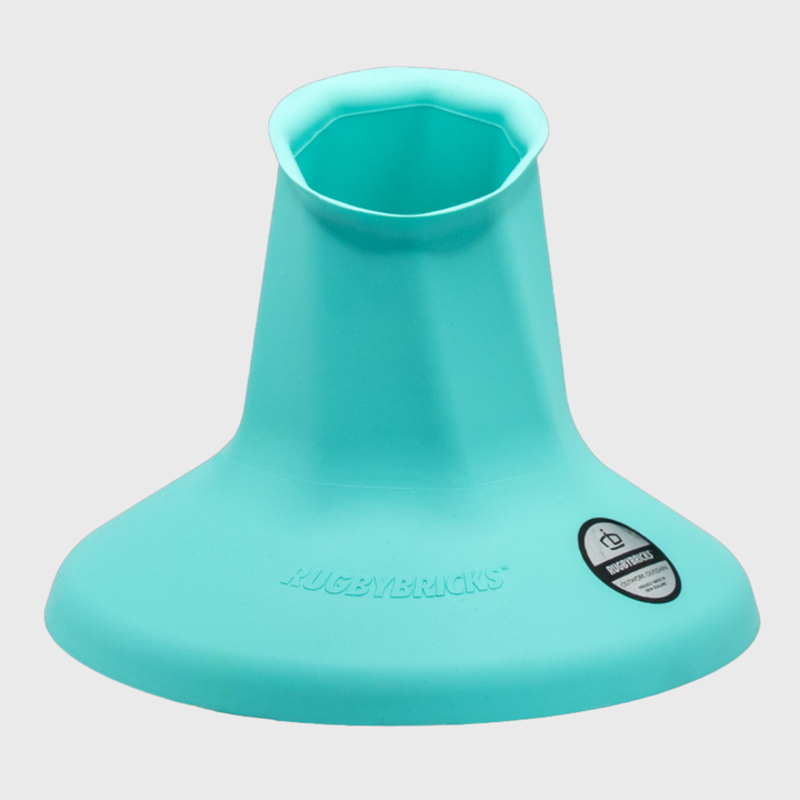 Rugby Bricks Vortex High Kicking Tee Neon Aqua - Rugbystuff.com