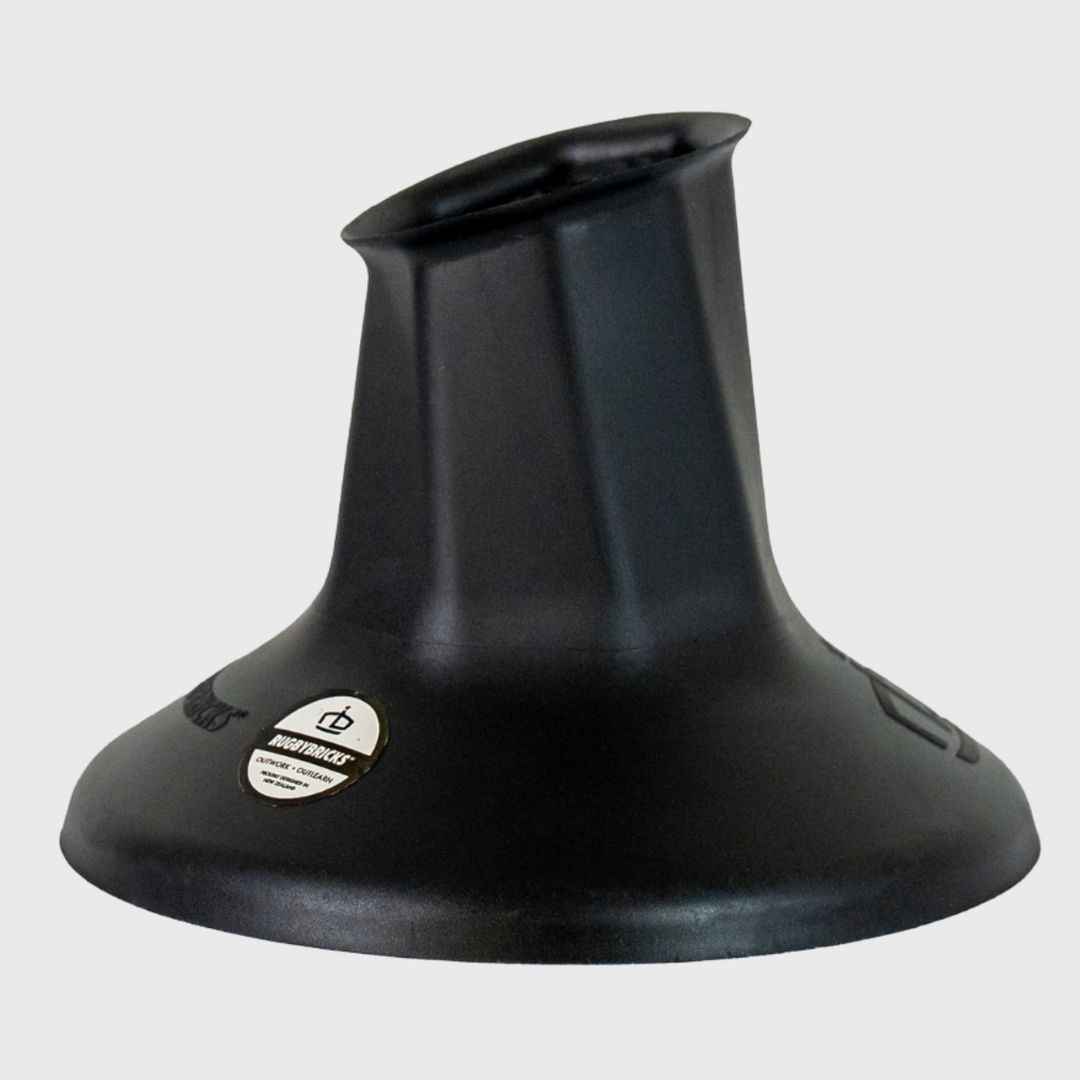 Rugby Bricks Vortex High Kicking Tee Matte Black - Rugbystuff.com