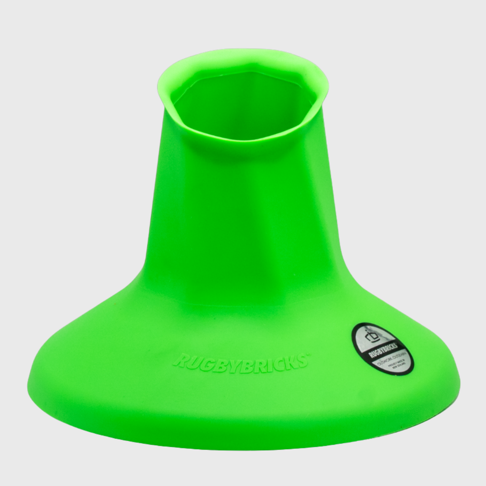 Rugby Bricks Vortex High Kicking Tee Neon Green - Rugbystuff.com