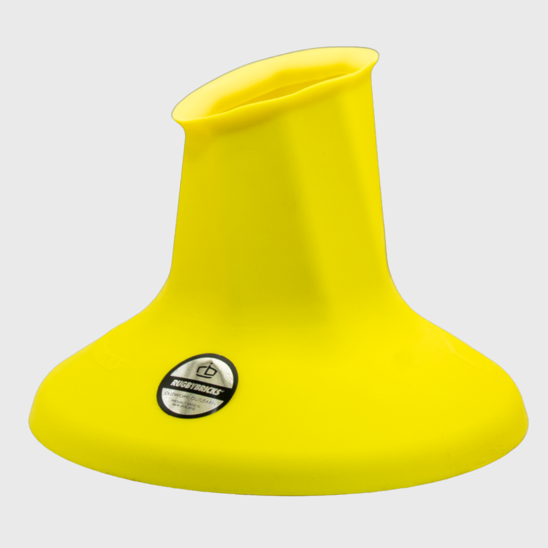 Rugby Bricks Vortex High Kicking Tee Neon Yellow - Rugbystuff.com