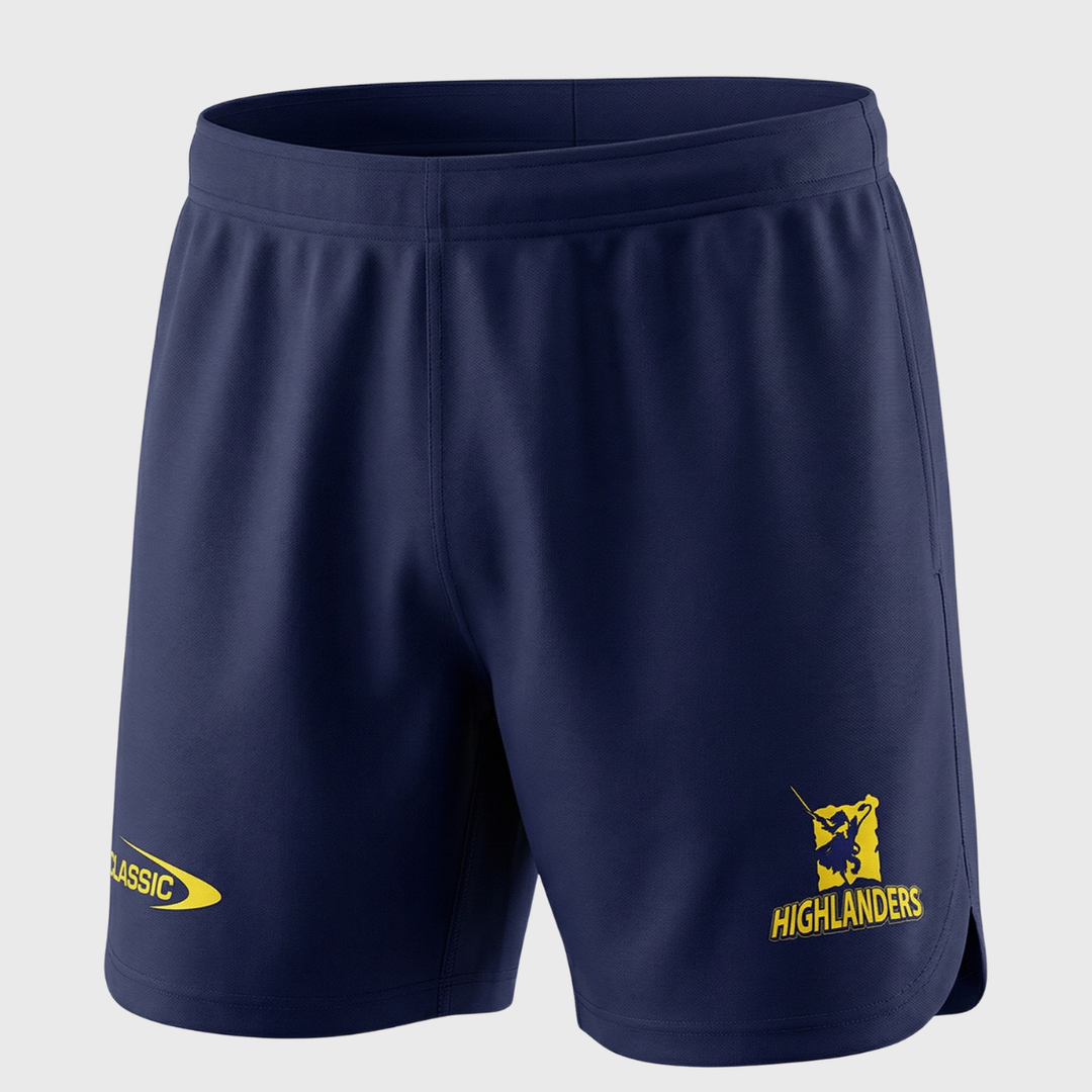 Classic Highlanders Super Rugby Performance Gym Shorts - Rugbystuff.com