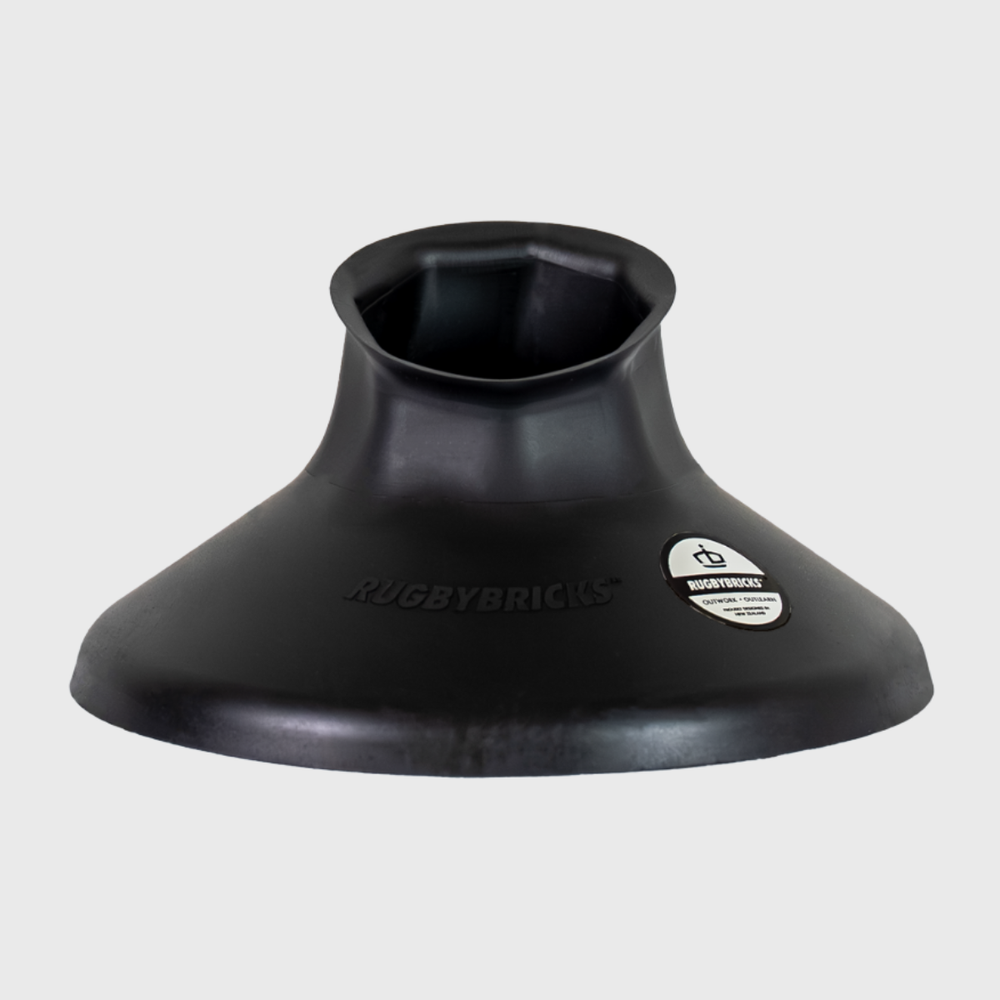 Rugby Bricks Vortex Low Kicking Tee Matte Black - Rugbystuff.com