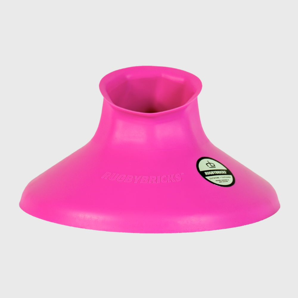 Rugby Bricks Vortex Low Kicking Tee Hot Pink - Rugbystuff.com