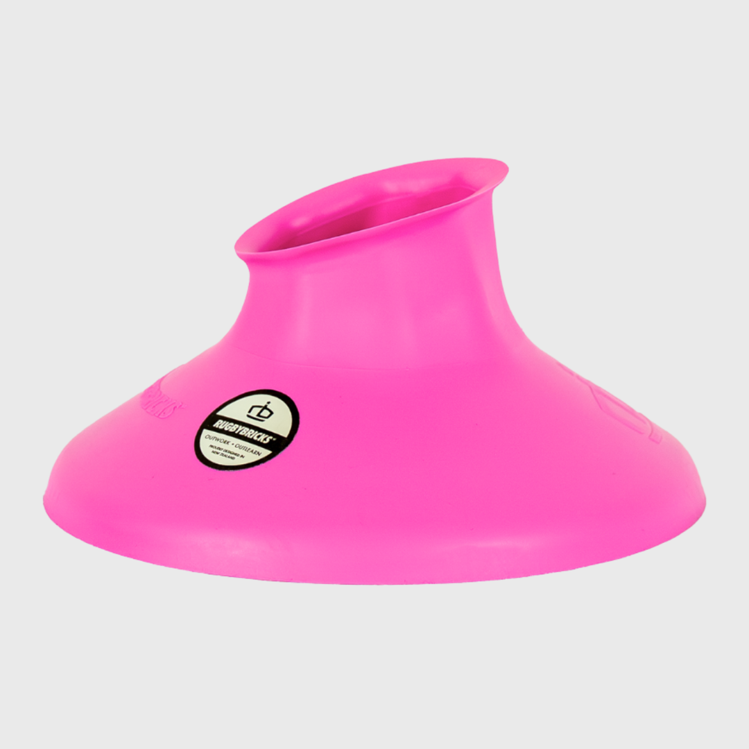 Rugby Bricks Vortex Low Kicking Tee Hot Pink - Rugbystuff.com