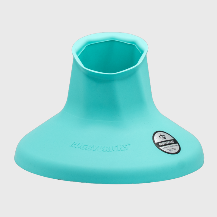 Rugby Bricks Vortex Mid Kicking Tee Neon Aqua - Rugbystuff.com