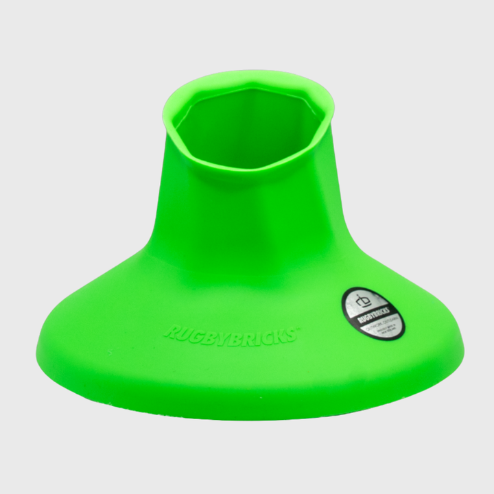 Rugby Bricks Vortex Mid Kicking Tee Neon Green - Rugbystuff.com