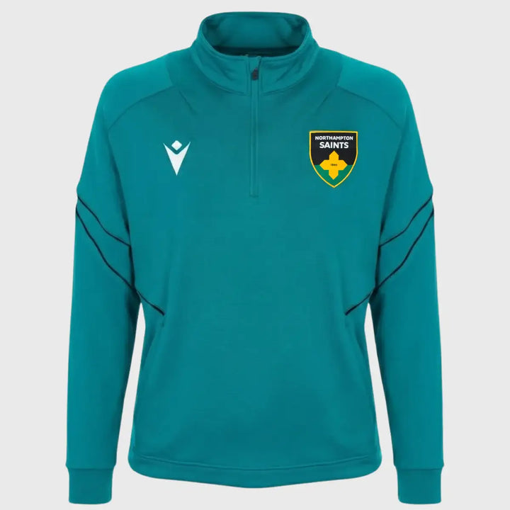 Macron Northampton Saints 1/4 Zip Top 2025/26 - Rugbystuff.com